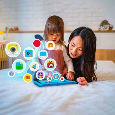 Планшет дитячий Q Kids Tablets 2/32Гб 4000 мАг з захисним чохлом Android для дітей для ігор Блакитний