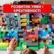 Магнитный конструктор 200 блоков + 8 фигурок Магнитные блоки в стиле Minecraft в зеленом подарочном боксе