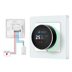 Розумний поворотний термостат Wi-Fi Smart Knob WT20R 3А для опалення