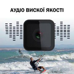 Экшн камера Wi-Fi Full-HD 1080P CMOS Водонепроницаемая с микрофоном Спортивная Мини Черная