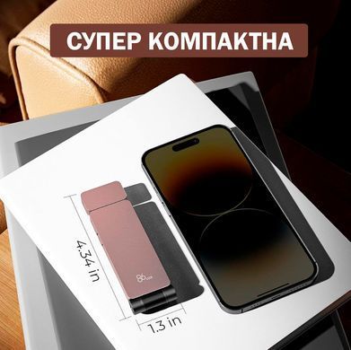 Лампа LED для ночного чтения 3 режима Лампа-закладка для книг Лед Розовая
