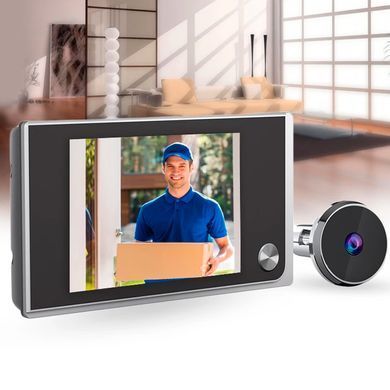 Цифровая дверная ячейка-камера с 3.5-дюймовым LCD-экраном и звонком