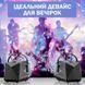 Портативний генератор мильних бульбашок на акумуляторі з пультом керування з підсвіткою Чорний