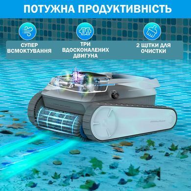 Автоматический беспроводной робот-пылесос для бассейна AIRROBO PC10 Инновационное устройство для очистки дна и стенок, автономный аквапылесос