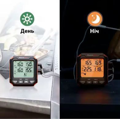 Цифровой двухканальный термометр для мяса и духовки ThermoPro TP-717 с подсветкой экрана
