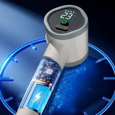 Кемпінговий душ з LCD-дисплеєм температури Портативний бездротовий для подорожей з літієвою батареєю ємністю 3.7V-2.0A USB