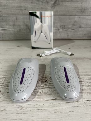 Портативна Електросушарка для Взуття Shoe Dryer з ультрафіолетом / Швидка сушка з можливістю підключення через USB Gray