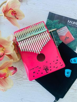 Музыкальный инструмент Калимба 17 key Kalimba Pink Stars