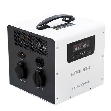 Портативна зарядна станція DATOUBOSS 1000 Вт/ 2009 Ач LiFePO4 + виходи DC5521 / USB-A / Type-C